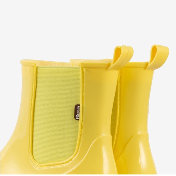 Planone Short Rain Boots for Women and Waterproof Garden Shoes Cream Yellow  New - Picture 5 of 6